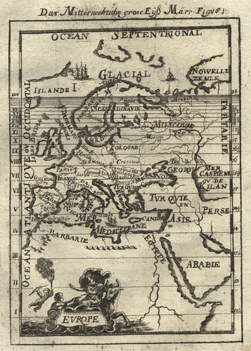 Europa originale incisione - originale,