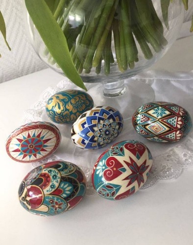 Uova pasqua legno - di, di