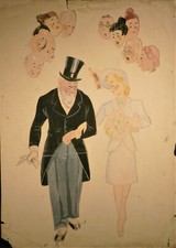 Disegno ad acquerello inizio 1900