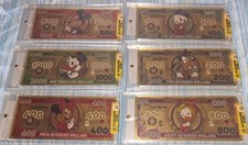Disney Topolino Gold Banknote