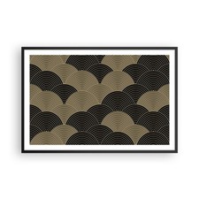 Poster 91x61cm nero oro - poster,