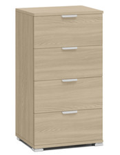 kit Cassettiera in Legno 4 Cassetti Mobile Base Cucina Bagno Camera 