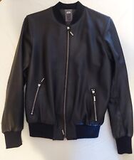 Giacca in Pelle Nera Uomo Made In Italy Taglia S