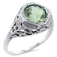 ART DECO STYLE GENUINE GREEN