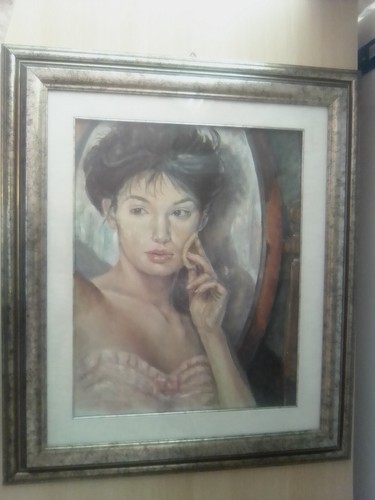Quadro olio pregiato donna - olio,