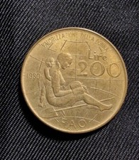 Moneta da 200 Lire ITALIA del