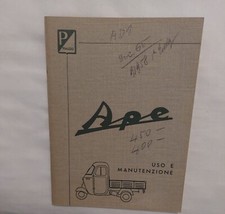 Libretto uso e manutenzione Ape AD1 450-400 1ª ed. dicembre 1965 originale