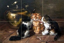 Carne tre gattini piastrelle murale cucina bagno parete backsplash marmo ceramica