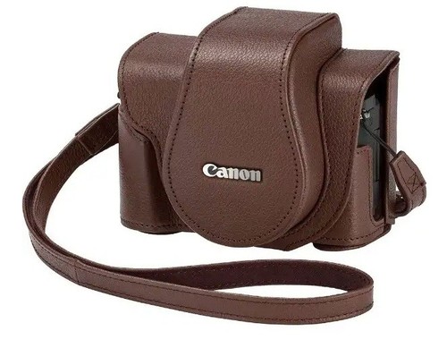 Canon custodia morbida marrone
