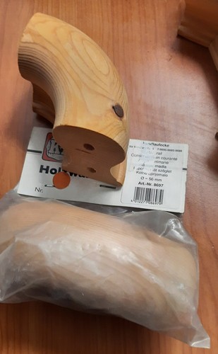 Angolo corrimano rovere 56 - angolo,
