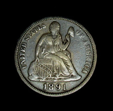 Moneta Dime In Argento Liberty