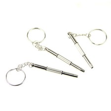 STOCK LOTTO x3 CACCIAVITE Micro Mini PRECISIONE OCCHIALI OROLOGI PORTACHIAVI x 3