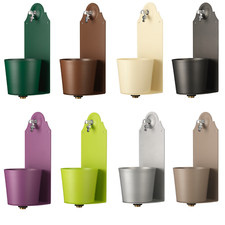 Fontana Muro a Parete Belfer 42PRX con Vaschetta Rubinetto in Alluminio Acciaio