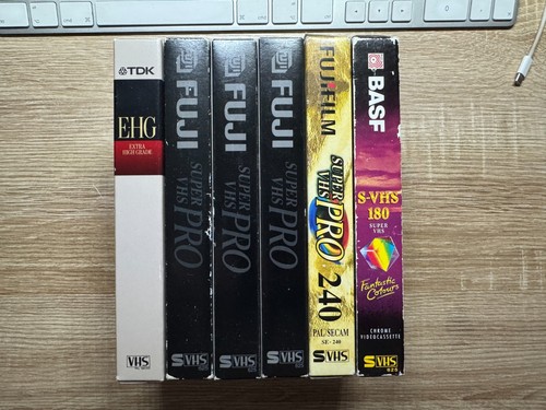 Fuji basf vhs - 6, cassettes