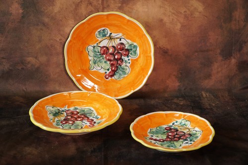 Set piatti decoro frutta - set,