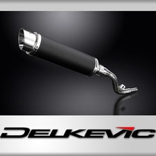 KIT SCARICO SILENZIATORE BSAU TONDO CARBONIO 350mm SUZUKI DR125 SM 2005-2014
