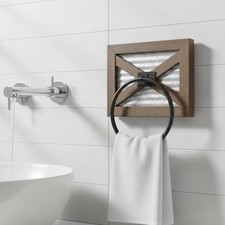 Portasciugamani tondo marrone