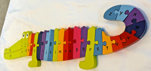 Puzzle coccodrillo abc - puzzle,