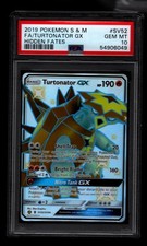 Pokemon Turtonator GX Destino Nascosto Full Art #SV52 PSA 10 Gemme Ottime Condizioni