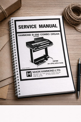 Manuale servizio hammond 200 - manuale, b-200
