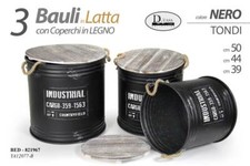 SET 3 BAULI BOX BIDONE IN