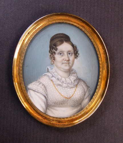 Antico ritratto miniatura - ritratto,