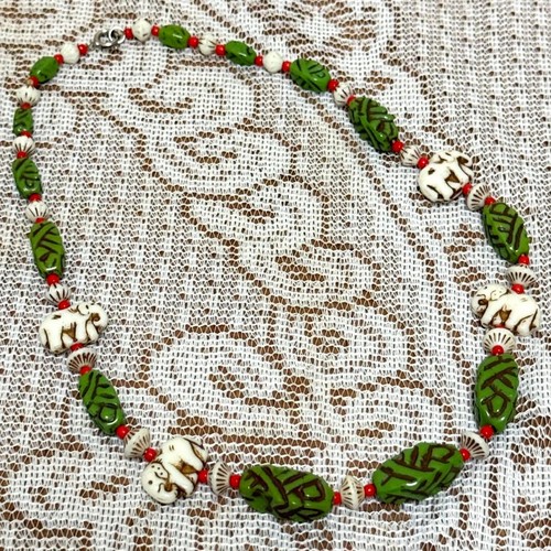 Collana elefante vintage ceca