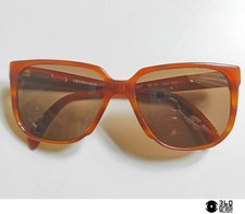 Trussardi TS 007 occhiali da sole in acetato marrone vintage 1980 (medium)