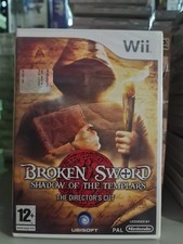 BROKEN SWORD SHADOW OF THE TEMPLARS NINTENDO Wii pellicola rovinata leggermente