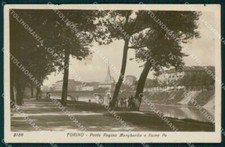 Torino Città Fiume Po Ponte Regina Margherita Foto cartolina MZ9174