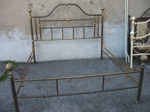 Letto ottone matrimoniale - ottone,