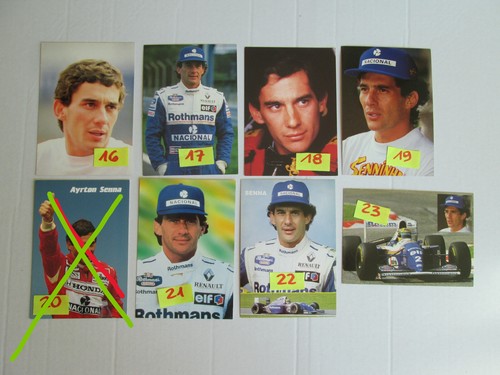 Ayrton senna cartoline 10x15 - ayrton,