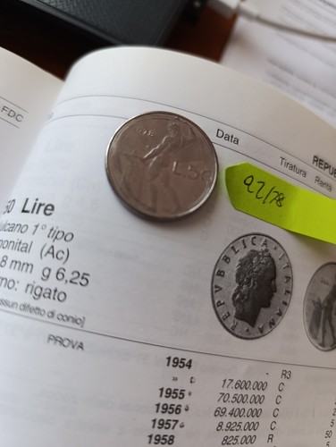 Moneta lire del - da,
