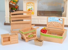 Ricambi Sylvanian Supermarket Village Store. Carrello per scaffali Calico Critters