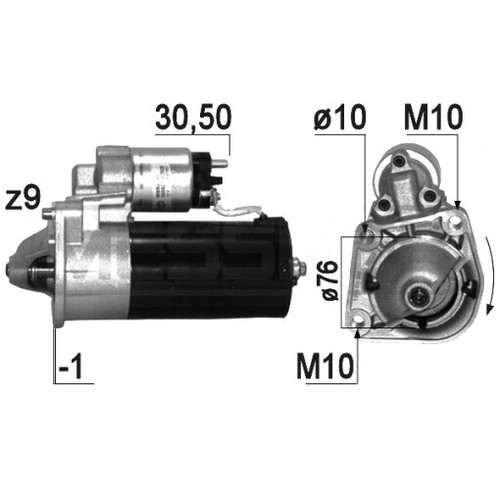 Motore avvio em737q 9496882 - motore,