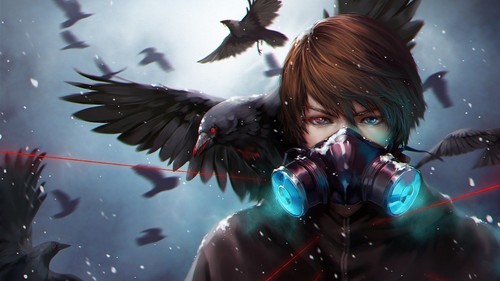 Tappetino gioco anime birds - anime,
