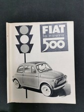 Fiat 500 originale 1958 ottima pubblicità d'epoca pagina rivista italiana 