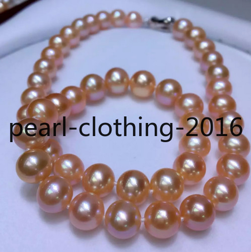 Collana perle rosa tonda - collana, di