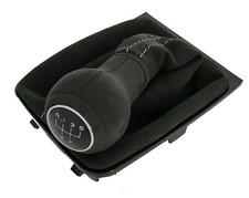 PER VW GOLF 7 GTI GTD R- LINE 5 MARCE ALCANTARA POMELLO CAMBIO SACCO CUCITURA GRIGIO DSC1