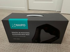 Naipo MGS-150DC Shiatsu 3D Rotating Massager with Heat for Neck, Back, Shoulder