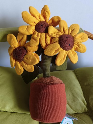 Jellycat girasole divertente - girasole,