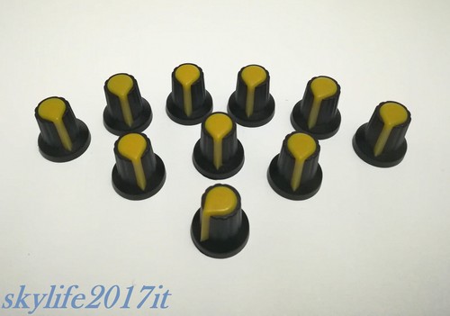 Manopola gialla 6mm - manopola, per