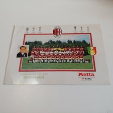 CARTOLINA CALCIO ROSA MILAN 1993 / 1994 24 X 17 cm MOTTA GULLIT VAN BASTEN 