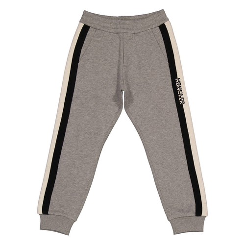 Joggers moncler ragazzo grigio - moncler,