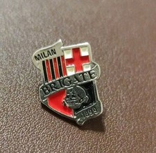 Spilla Ultras Brigate Rossonere Milan Curva Sud Milano No Adesivo Sciarpa Toppa