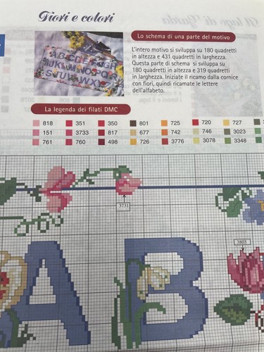 Schema punto croce alfabeto - croce,