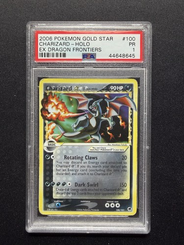 Charizard gold star 100 holo - gold, #100
