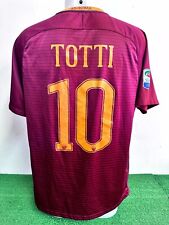 MAGLIA ROMA TOTTI NO MATCH WORN ISSUE SHIRT JERSEY VINTAGE CAMISETA 2016/2017
