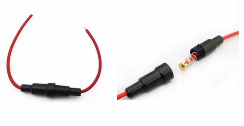 Portafusibile 5x20 volante - mm,