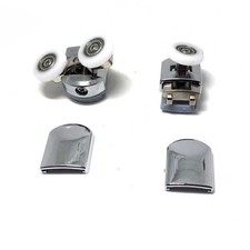 Set Di 8 Ruote; Rotelle; Guide; in Lega Di Zinco; per Porta Del Box Doccia